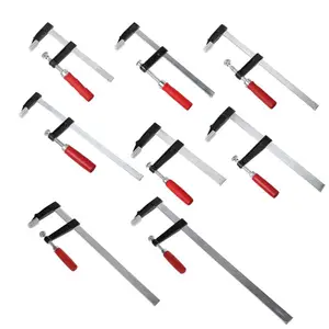 Сверхмощный F-зажим, зажим для стержня, для деревообработки, высокопрочный зажим для дерева, плотника, ручной инструмент сделай сам, 8 размеров, аппаратные зажимы