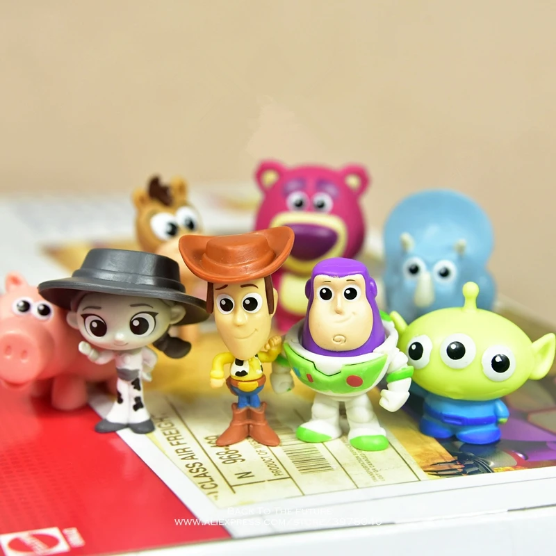 Disney Toy Story Вуди Базз Лайтер 3-4 см фигурка осанка коллекция украшений аниме игрушка