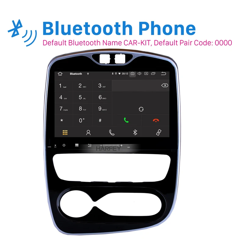 Автомагнитола Harfey с GPS 10 1 дюйма HD Android 9 0 для Renault Clio Digital/Analog (AT) 2016-2018 FM RDS Wi-Fi bluetooth |