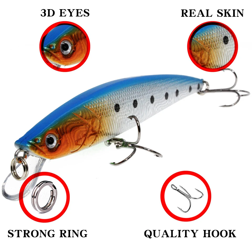 LEOSPORT 1 шт. 11 см 10 г искусственная плавучая приманка на гольяна тугая рыболовная