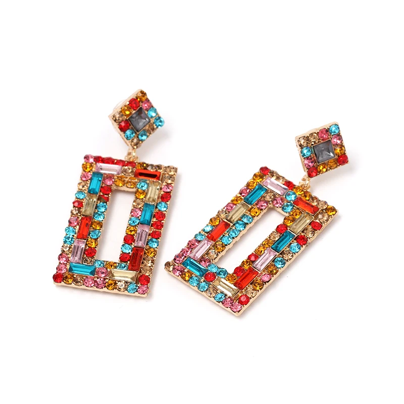 New fashion jewelry women crystal vintage statement stud Earrings for women jewelry Factory Price wholesale