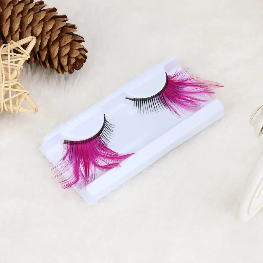 Beauty Maquiagem 1 пара женские Необычные мягкие длинные накладные ресницы для макияжа