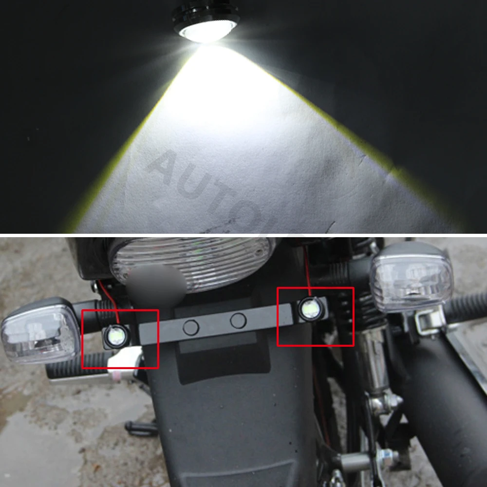 

20pcs 23mm Eagle Eye LED DRL 5630 SMD 3 LED Car Daytime Running Lights Warning Fog Lights With Parking Light Auto Car LED Lights