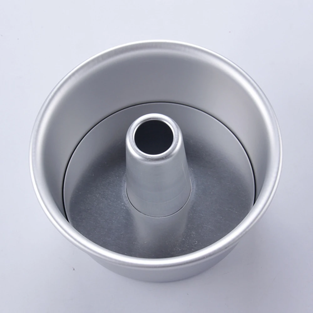 Aluminum Alloy Cake Mold Round Pan Tool Removable Bottom Hollow Chimney DIY Baking Tools 6 inch | Дом и сад