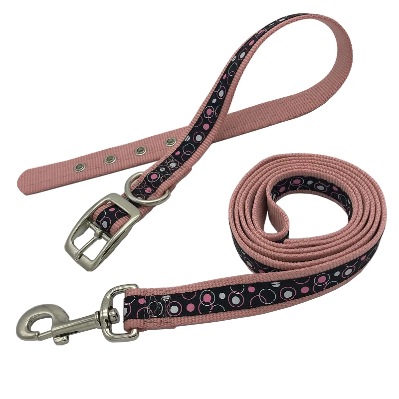 Bubble belt buckle XS S L маленький средний и собачий ошейник большого размера поводок Леопард Регулируемая пряжка для ремня ошейник нейлоновый поводок для домашних животных собака набор золотой ретривер - Цвет: Bubble belt buckle