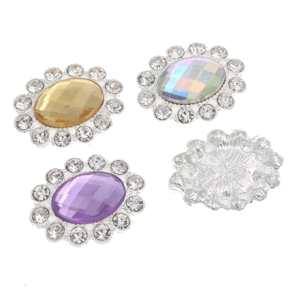 Стразы акриловые украшения с плоским задним орнаментом декоративные свадебные