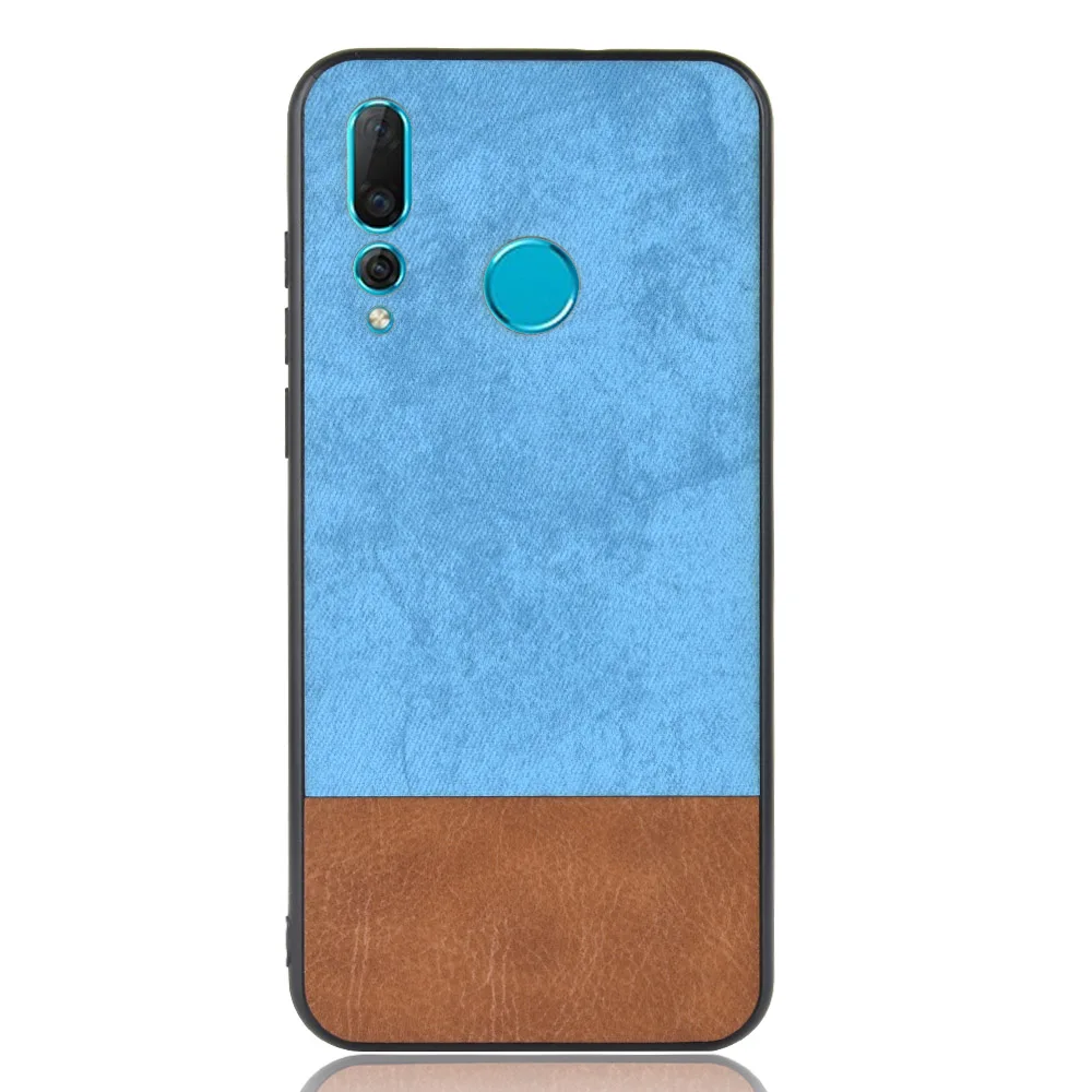 For Huawei nova 4 case nova4 silicone fabric cowboy PU leather protective phone cover VCE-TL00 bag | Мобильные телефоны и