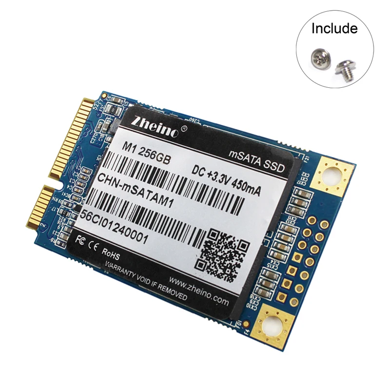 Zheino mSATA M1 256 ГБ SSD Внутренний твердотельный накопитель MLC SATA3 жесткий диск для