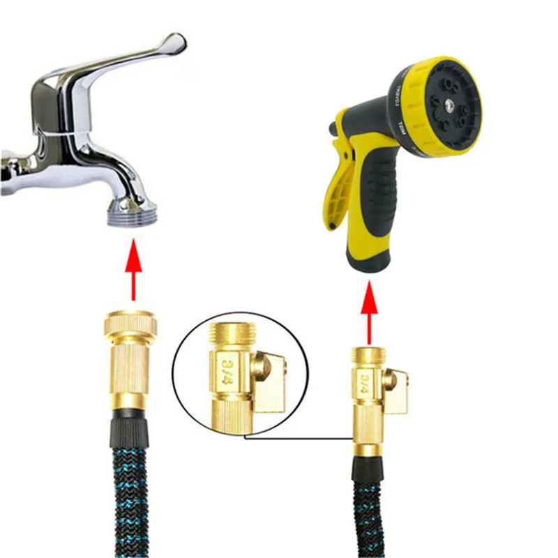 

Garden Hose Expandable Magic Water Pipe High Pressure Car Wash Water Gun Hose For Garden Outdoor Cleaning Drip Irrigation