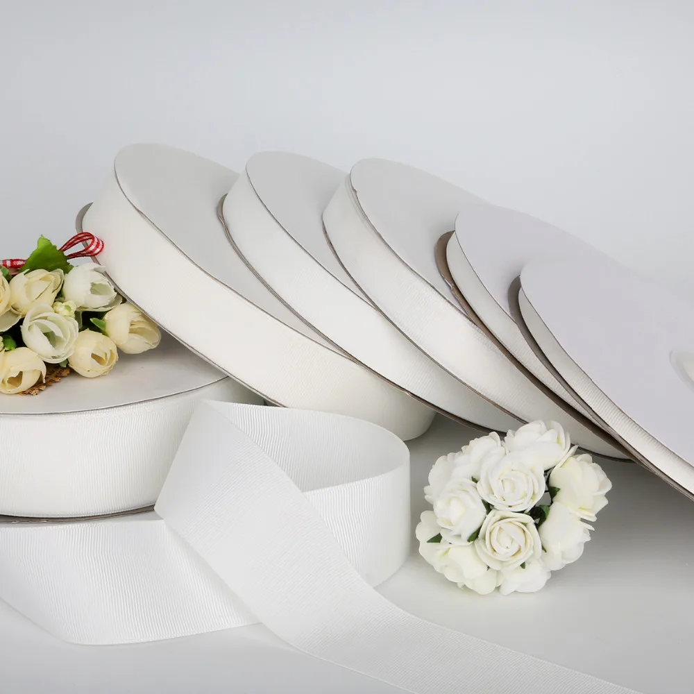 Лента Корсажная белая/черная/розовая 19 цветов 100 ярдов 7 38 мм|Ленты для шитья| |