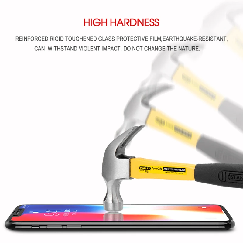 Защита экрана для iPhone XS IPAKY MAX полное покрытие 9H 5D Закаленное стекло пленка XR