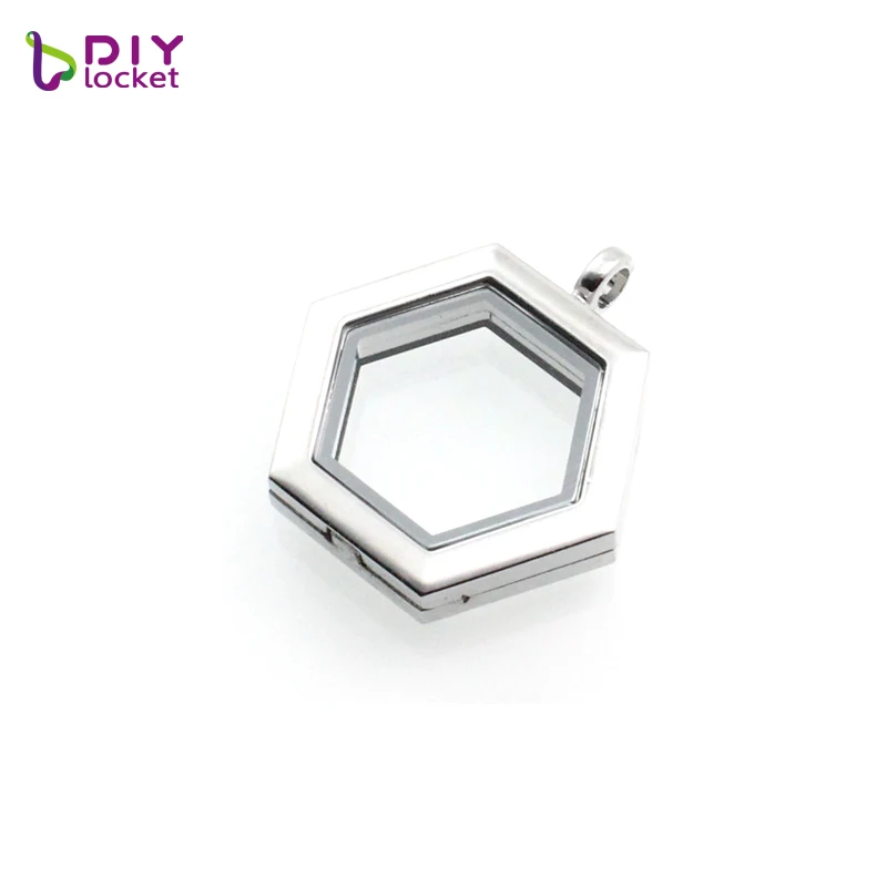 Diylocket Living Locket Necklace подвеска Магнитная стеклянная плавающая с цепью сплав +