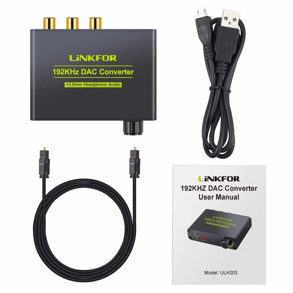 ESYNiC 192 кГц ЦАП конвертер цифровой аналоговый аудио SPDIF коаксиальный Toslink RCA