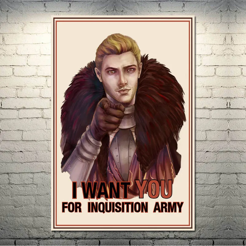 picture 7 Dragon Age инквизиция игра искусство шелк Холст плакат 13x20 24x36 дюймов настенные картины-001 - Цвет: picture 7