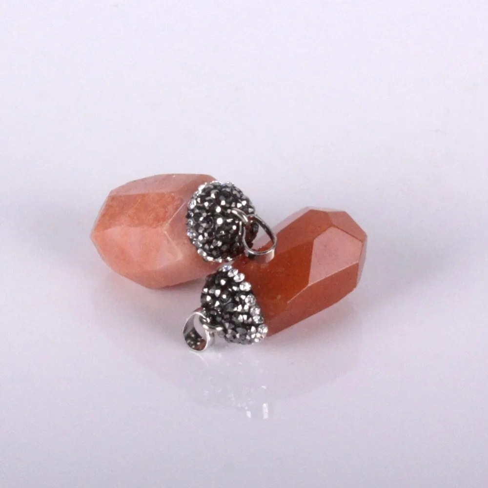 Классический стиль выбираемая натуральная подвеска с бусинами из камней Красный