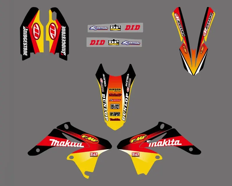 Набор наклеек для Suzuki RMZ250 RMZ 250 2010 2011 2012 0150 250|sticker kit|team graphicsdecal kit |
