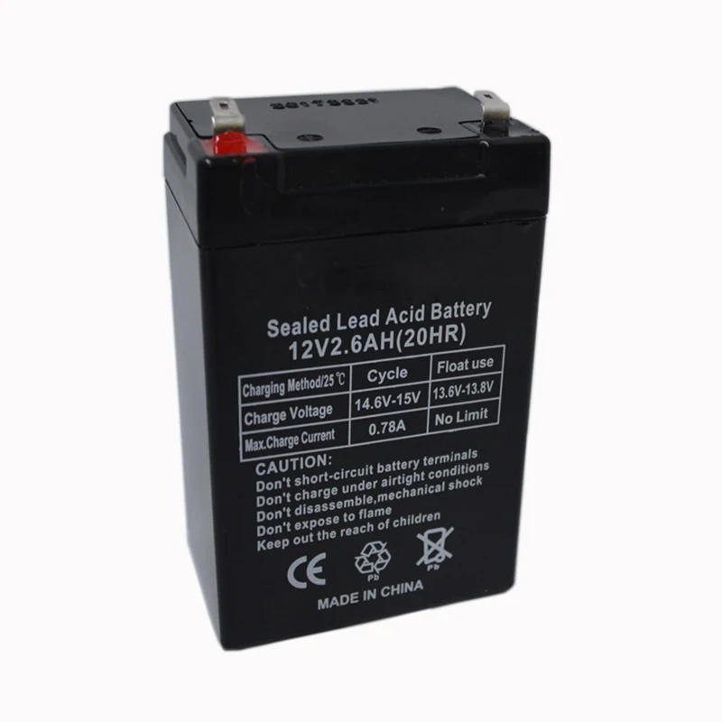12V 2.6AH Батарея море светодиодный аккумуляторные батареи свинцово-кислотный Перезаряжаемые настольная лампа светодиодный светильник устройство Динамик Заводская распродажа высокое качество