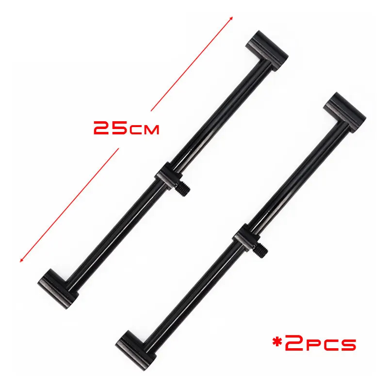 2x25cm 2x20 см 25 см 30 см короткий черный Базз баров карпа грубой рыбалки оборудования - Цвет: 2x25cm