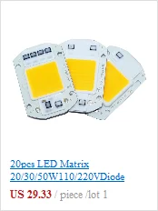 5 шт./лот Hydroponice AC 110 V 220 V 20 Вт 30 Вт 50 Вт светодио дный растут чип полный ассортимент 380nm-840nm для внутреннего светодио дный светать