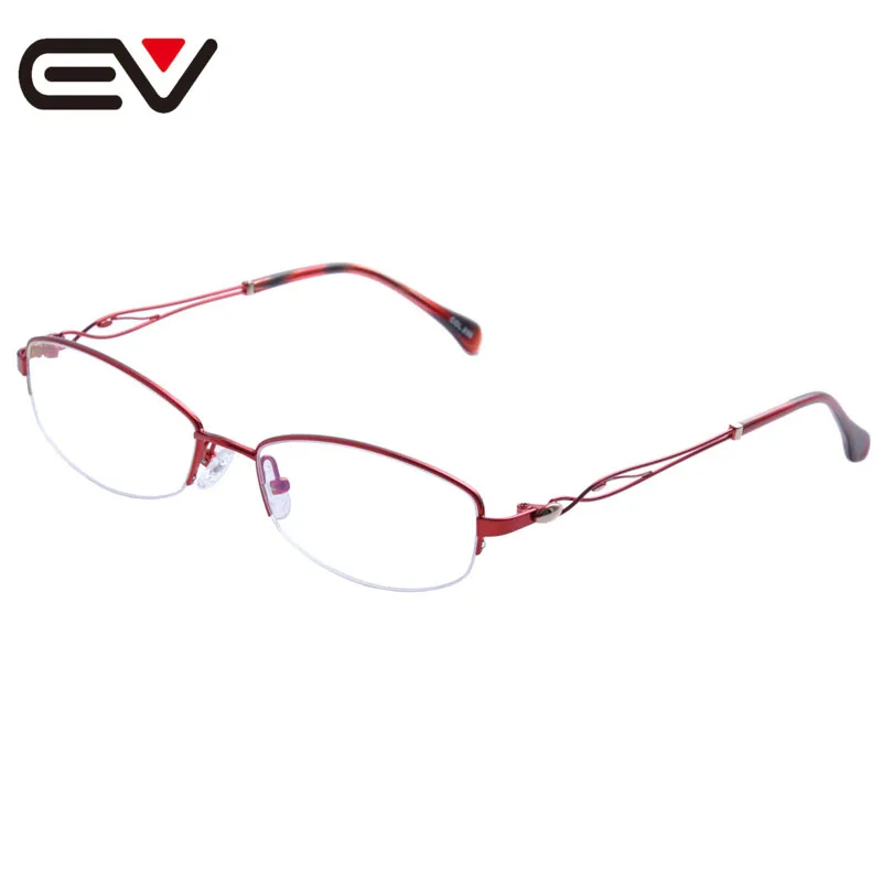 

2016 New Fashion Women Metal Half Rim Glasses Frames Woman Optical Eyeglasses Frames titanio gafas sin montura marco EV1355