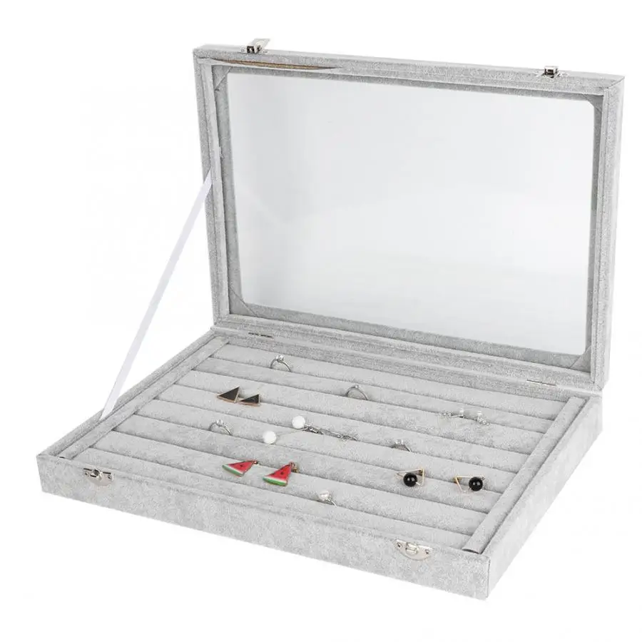 Высокое качество коробка для хранения ювелирных изделий ожерелье серьги браслет