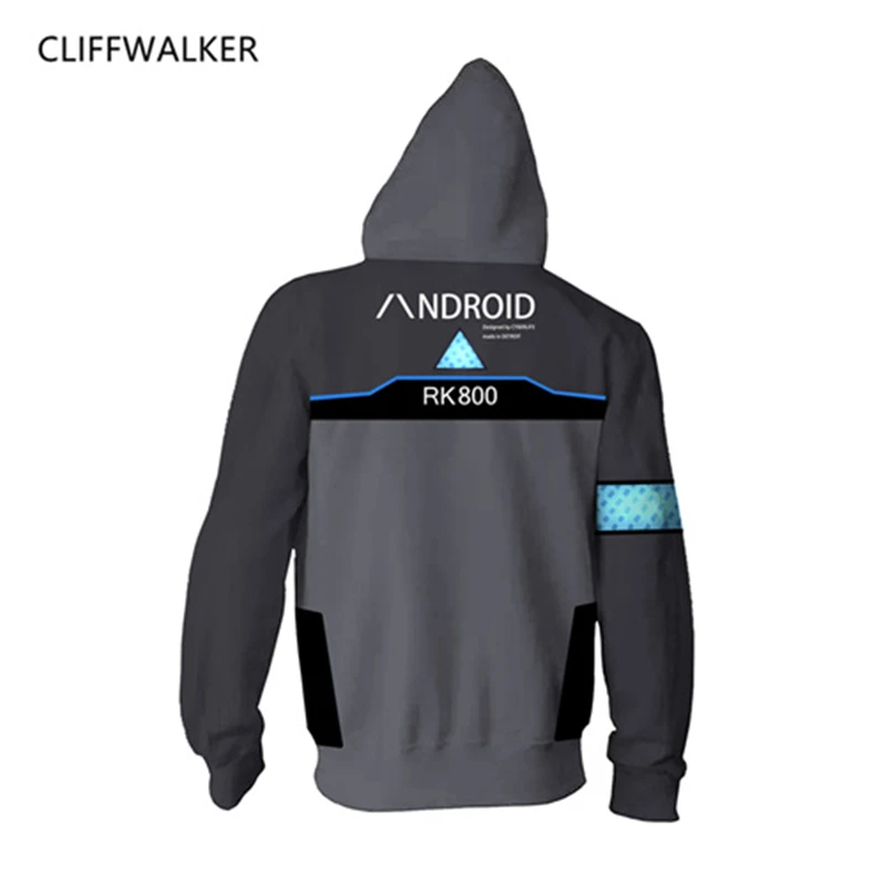 Дропшиппинг осень кофты Детройт стать человеком 3D печати Повседневное с