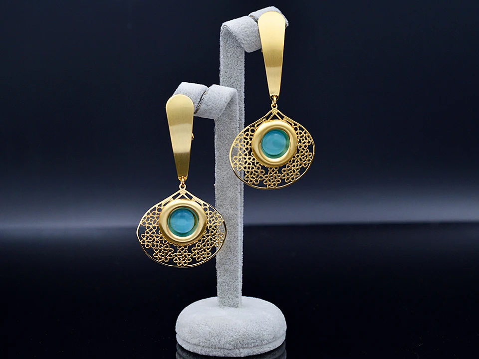 Sunny Jewelry, модное ювелирное изделие,, длинные висячие серьги, женские, высокое качество, искусственный опал, капля воды, вечерние, подарок на каждый день