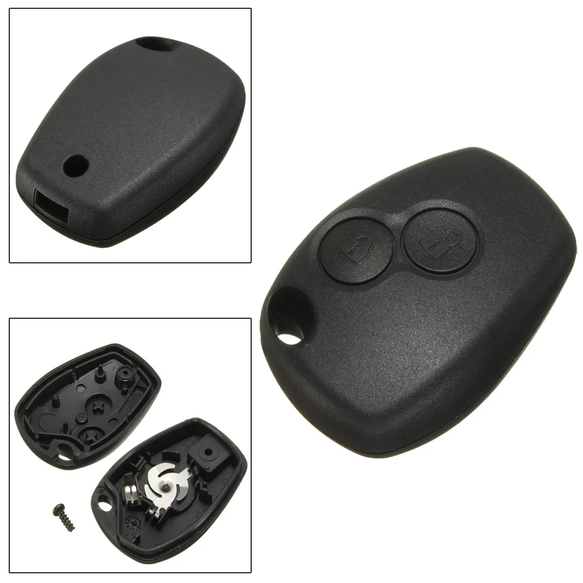 Чехол для автомобильного ключа с 2 кнопками Renault|2 buttons key shell|2 buttonfob cover |