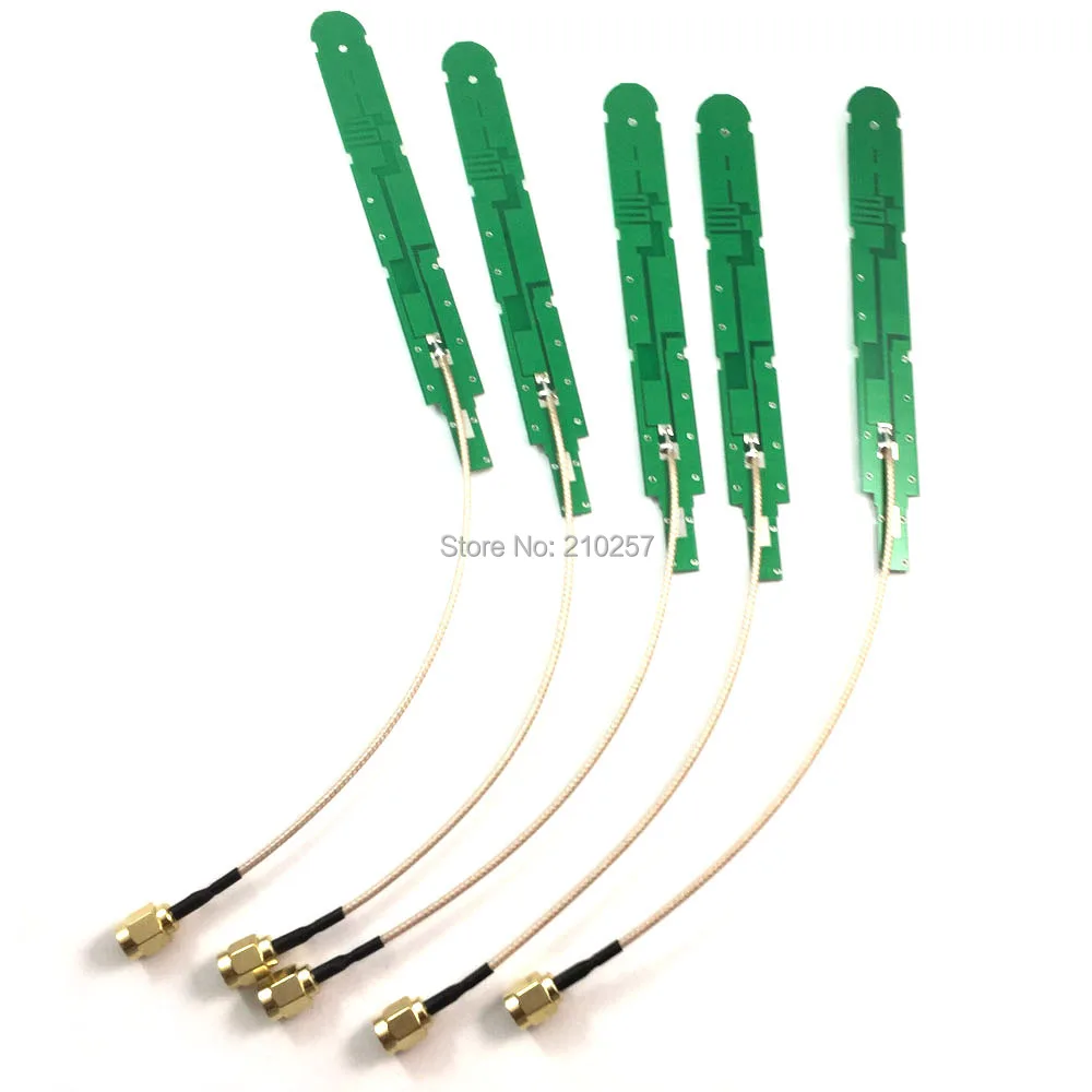 10 шт. 4g Внутренняя антенна Pcb с высоким коэффициентом усиления 5dbi Sma штекер 15 см RG178