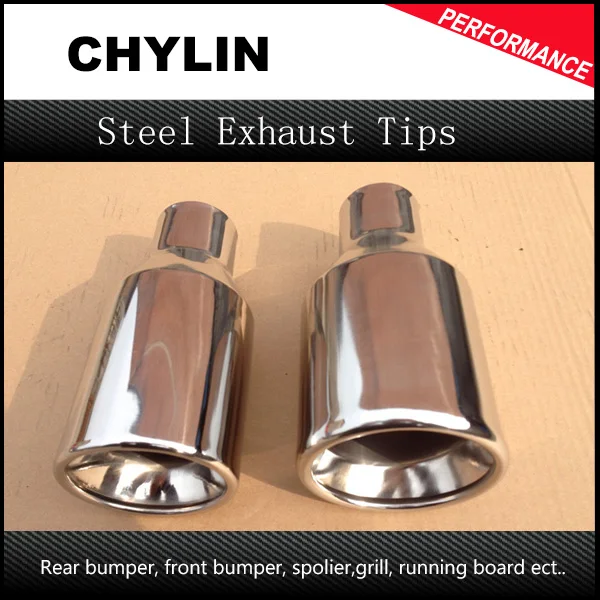 Универсальный автомобильный глушитель выхлопной трубы из нержавеющей стали