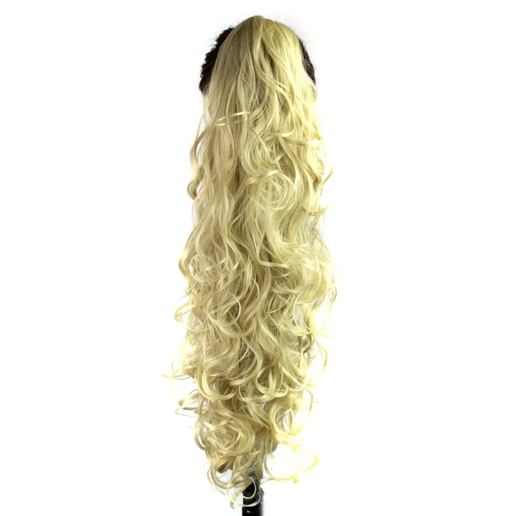 Волос парики для Для женщин синтетические длинные клип в фигурные коготь челюсти