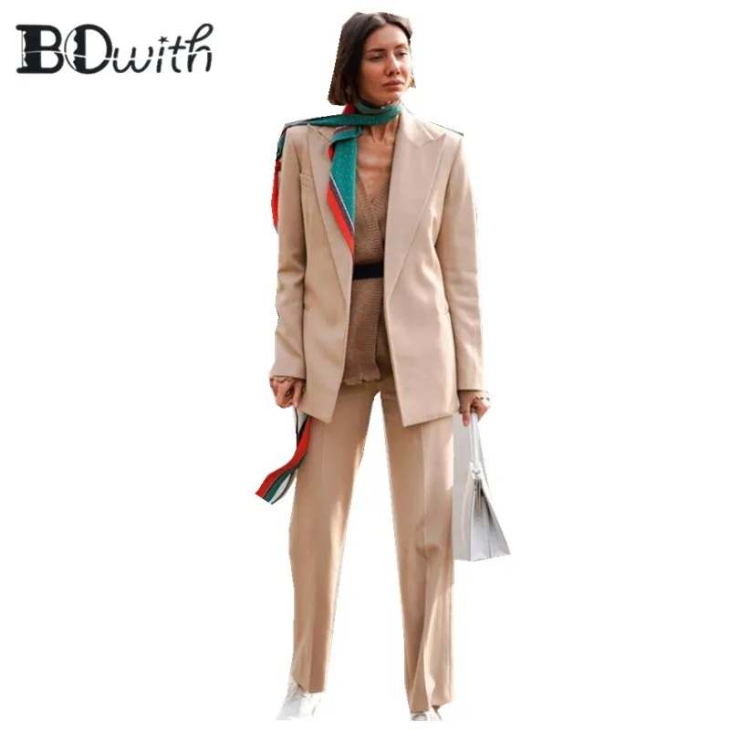 Custom Made 2 Piece Set (Jacket+Vest) Women Elegant Pants Suits Ladies Business Pant Suits Formal Office Suits