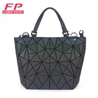 Модные сумки на плечо, женская светящаяся сумка bao, сумка-тоут, сумка-мессенджер с геометрическим рисунком, женская простая складная сумка-мешок, bolso, новинка 2021