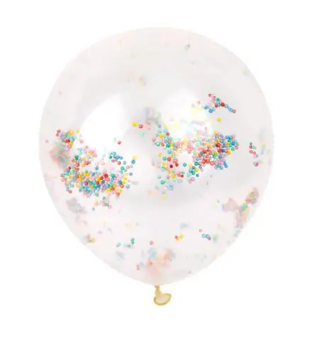 5 шт. надувной воздушный шар "Конфетти" мяч Baby Shower Латекс Прозрачный клипсы для воздушных шаров на день рождения Свадебная вечеринка украшения детский праздничный костюм Свадебные сувениры GYH - Цвет: Paomo