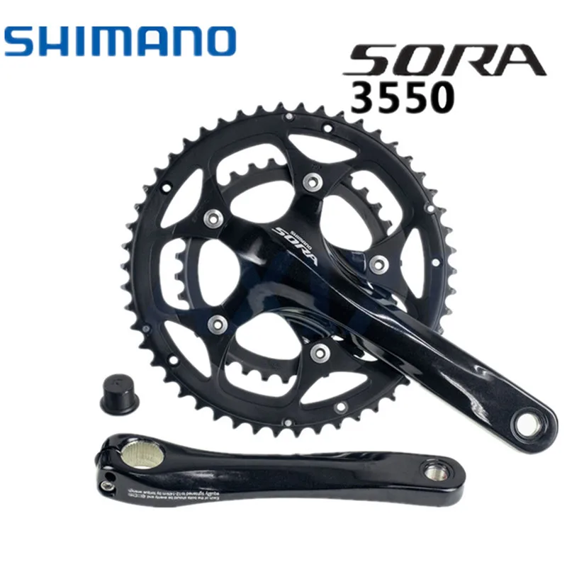 Shimano Сора FC-3550 диаметра окружности болтов(170mm 50/34T двойной Компактная рукоятка BSA каретка 3550 цепи колеса защитный кожух протектор 2x9s