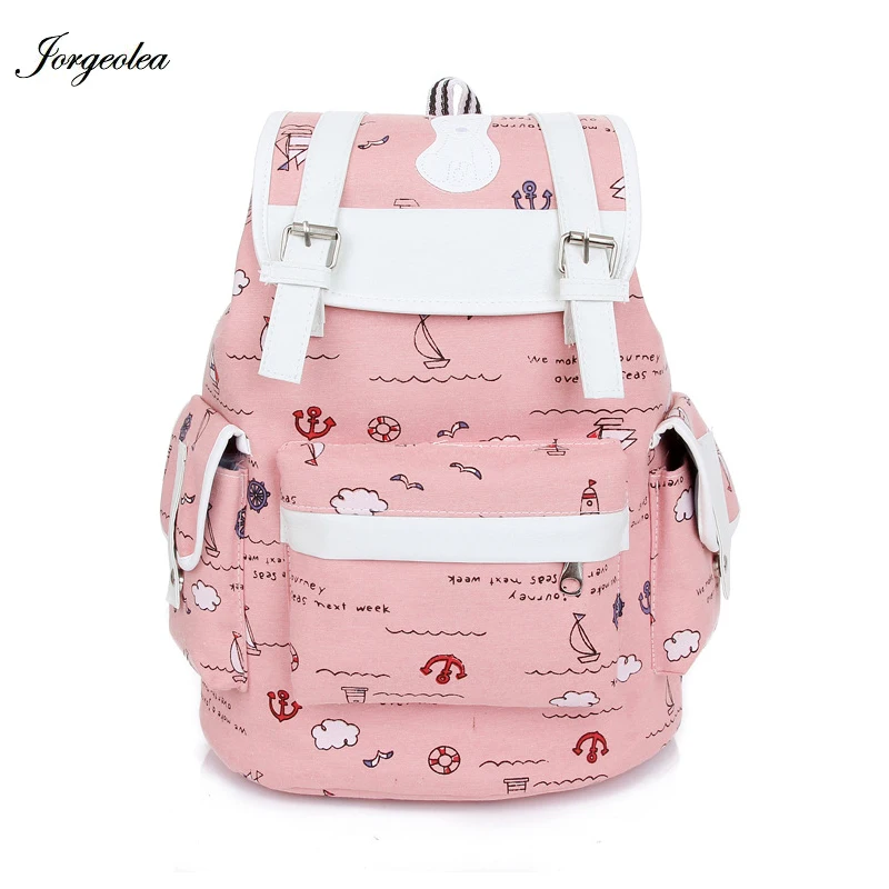 Милый женский школьный рюкзак Jorgeolea для девочек учебников модная сумка 1218|school bags