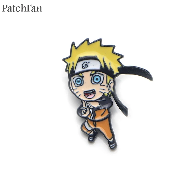 Patchfan Naruto ninjia Мультяшные булавки из цинкового сплава Значки для галстука para рубашка сумка Одежда Кепка рюкзак броши для обуви значки медали A1483