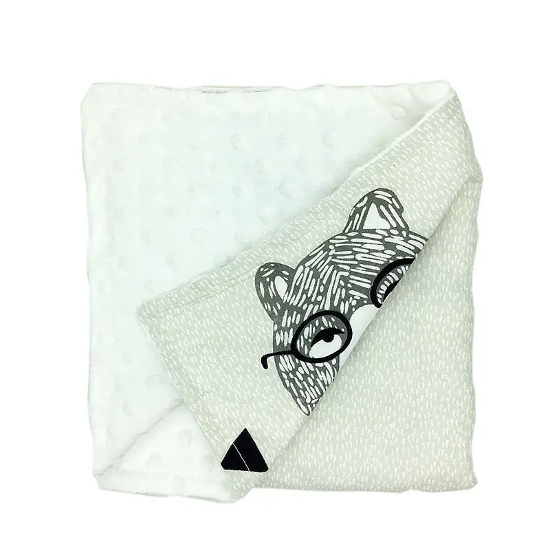 80x75 см флисовая простыня для малышей пеленка новорожденных мягкое зимнее детское