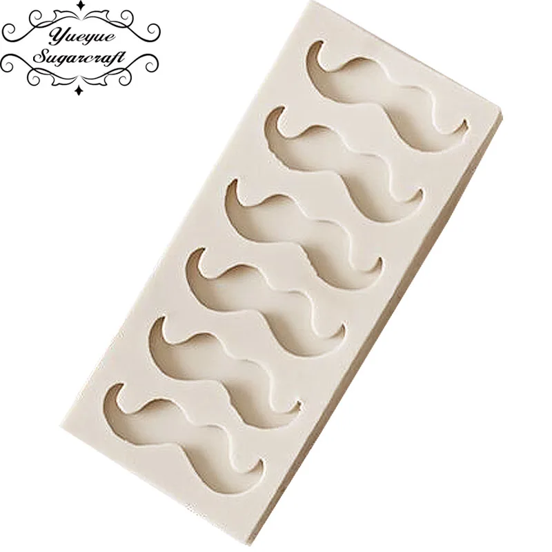 Yueyue Sugarcraft Man Beard silicone mold fondant cake decorating tools chocolate gumpaste | Дом и сад