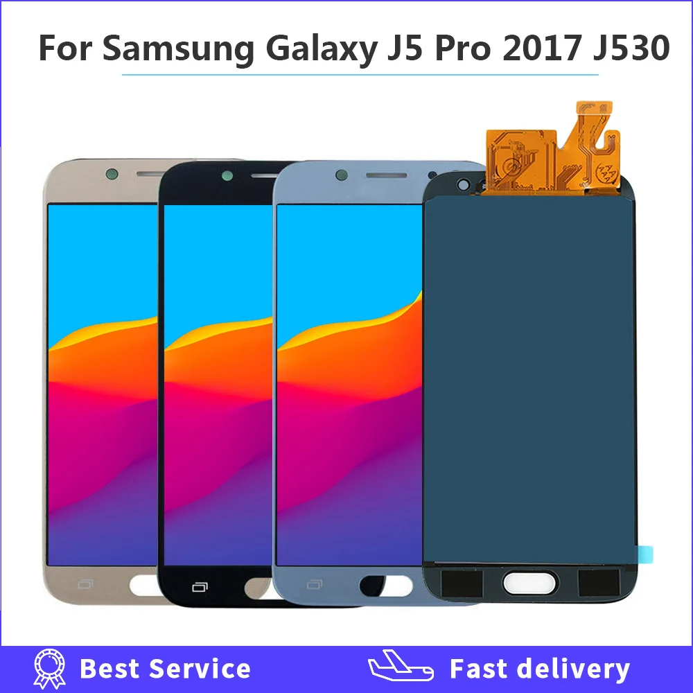 OLED ЖК дисплей для Samsung Galaxy J5 2017 J530 Pro SM J530F J530M + сенсорный экран Регулируемый