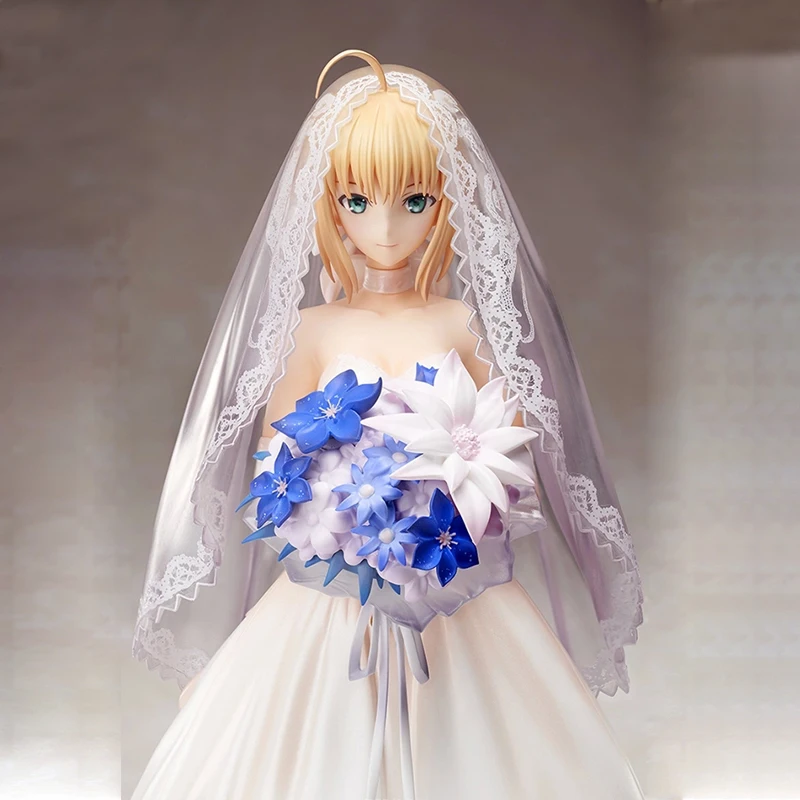 Аниме игра Fate stay night модель Saber свадебное платье 10-я фигурка Коллекционная кукла