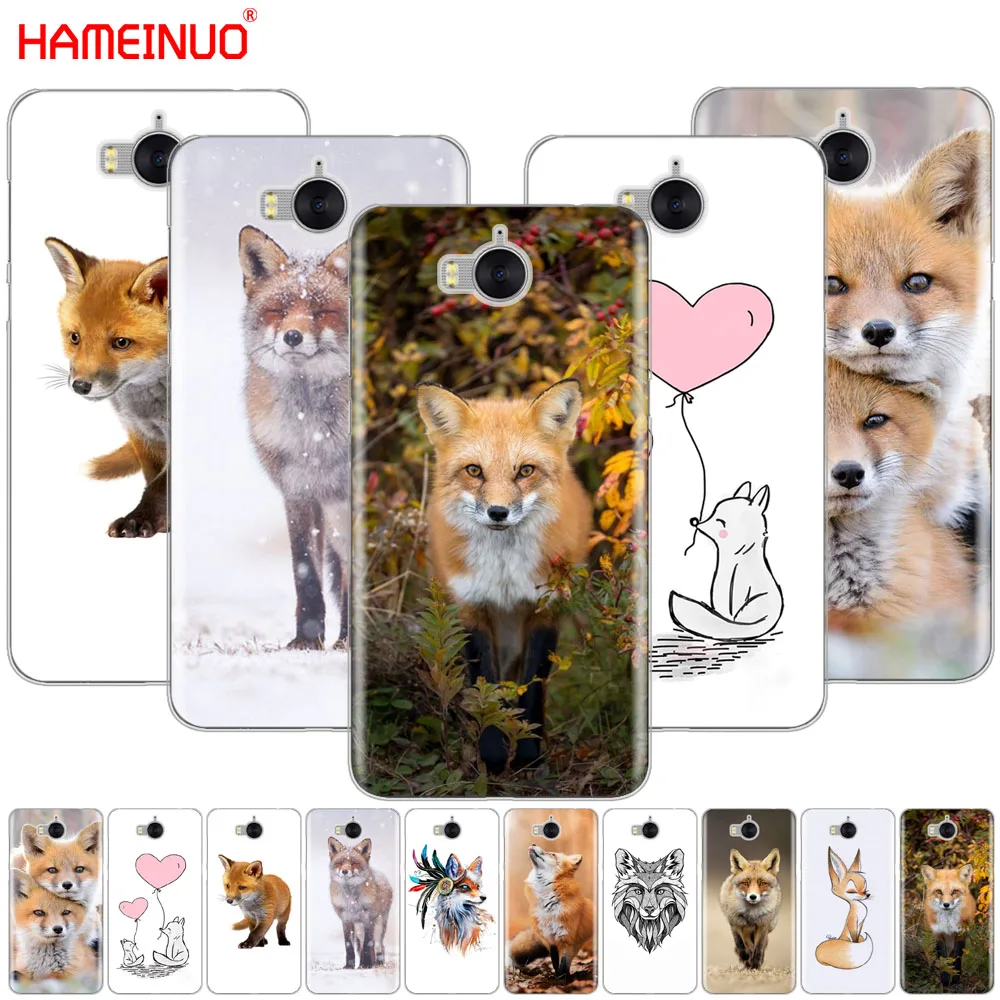 HAMEINUO fox cute lovely animal cell phone Cover Case for huawei honor 3C 4A 4X 4C 5X 7 8 Y6 Y5 2 II Y560 Y7 2017 | Мобильные