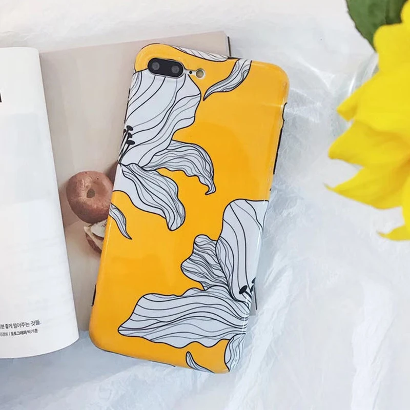LOVECOM чехол для телефона для iPhone 11 Pro Max XR XS Max X 8 7 6 6S Plus Ретро цветок и листья мягкий IMD Телефон задняя крышка чехол s Coque