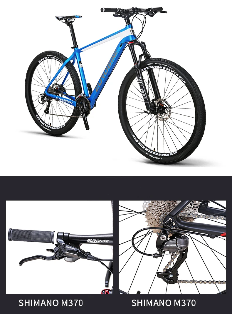 Eurobike 29*18.5 дюймов углеродного волокна город горный велосипед 27 скорость 29 колеса
