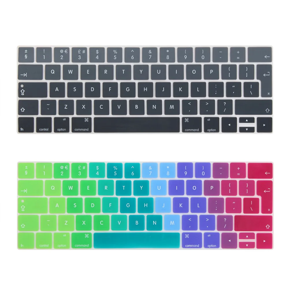 Чехол для клавиатуры 2016-2018 Macbook Pro 13 15 дюймов с сенсорной панелью новая модель A1706
