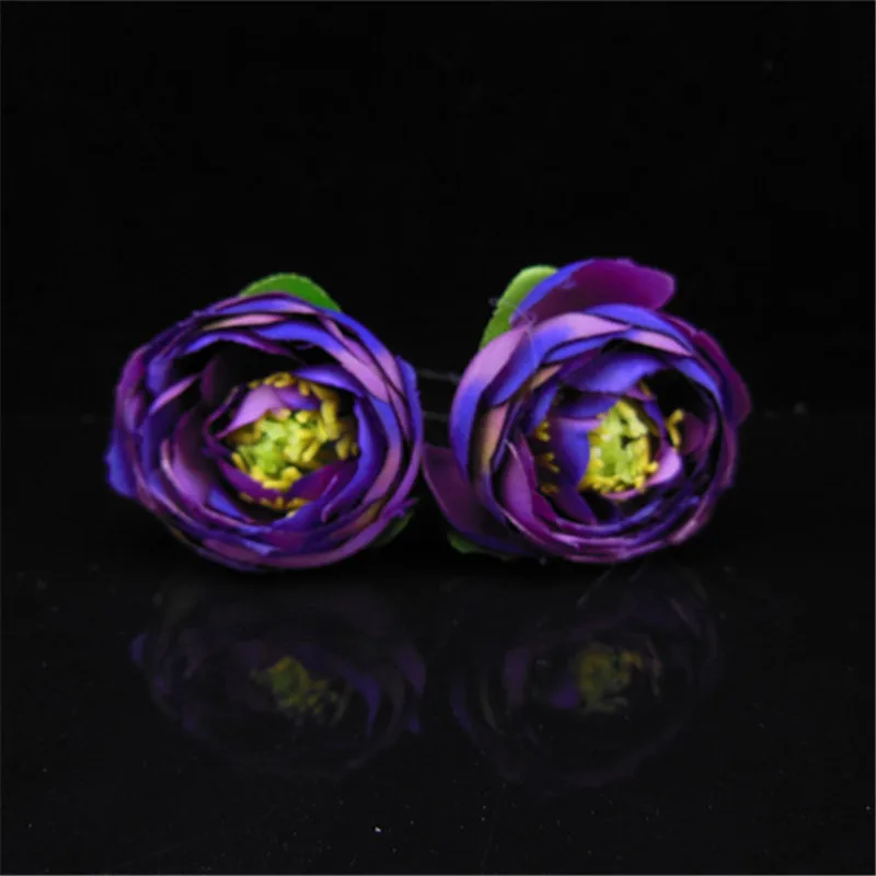 10 шт. Для женщин крем Ткань цветок ромашка волосы палку свадебные Женские