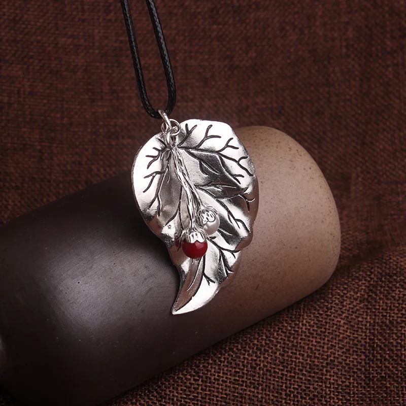 Винтажные металлические подвески с семенами листьев в этническом стиле