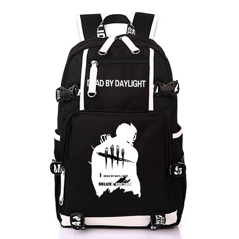 Рюкзак с принтом Dead by Daylight, рюкзак с игровой символикой, usb зарядка, рюкзак для ноутбука, большой рюкзак для путешествий, брезентовые школьные сумки, унисекс, рюкзак