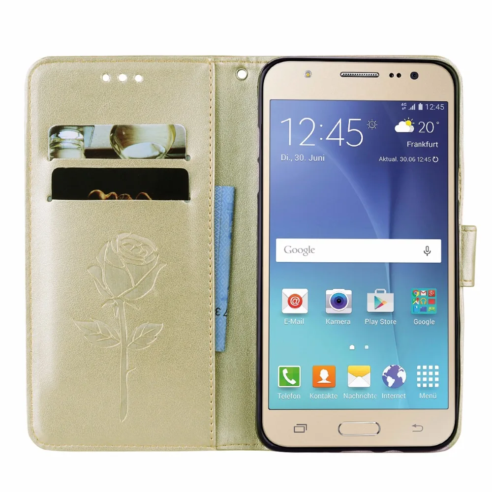 Ouzifish для Samsung Galaxy J7 2016 случае ПУ кожаный чехол телефона J710F sm j710f с разъем карты|for