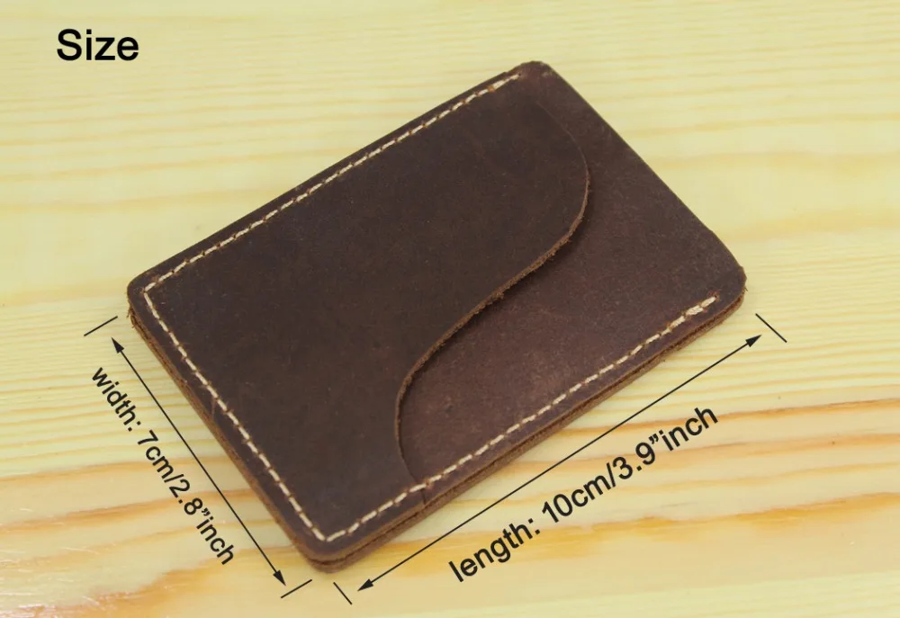 Держатель для кредитных карт из натуральной кожи ручной работы держатель